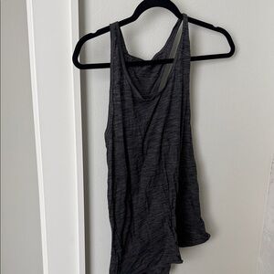 lululemon athletica Heathered Black Tank Top